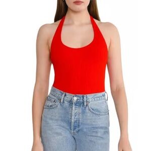 Wayf Vibrant Red Halter Tank Top